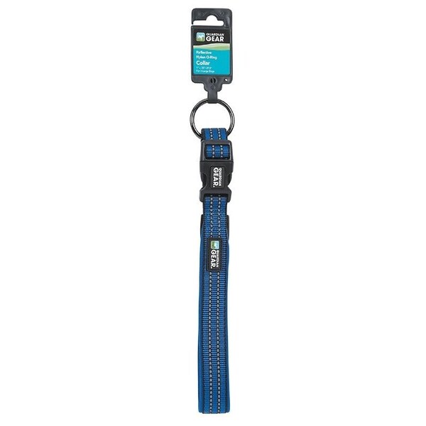 Guardian Gear Dog Collar, O-Ring Link, 24 to 19 in L Collar, Nylon, Royal Blue - ZA0006 24 19
