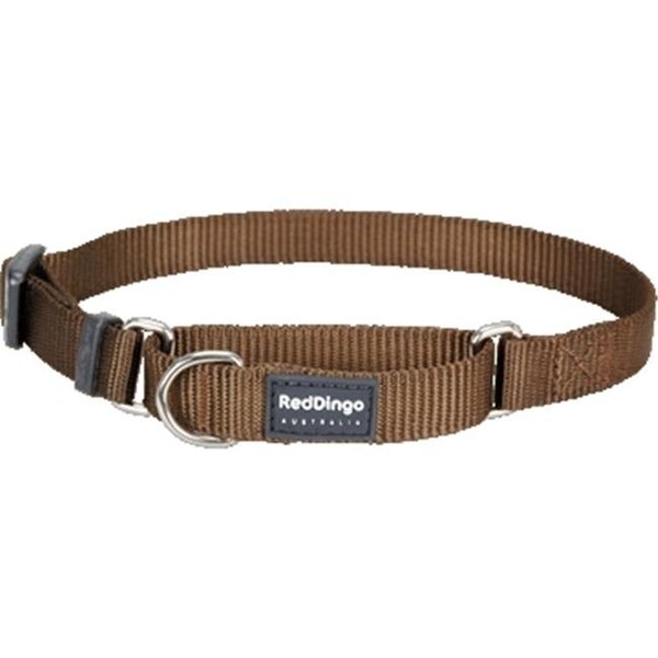 Red Dingo Red Dingo MC-ZZ-BR-LG Martingale Dog Collar Classic Brown; Large - MC-ZZ-BR-LG