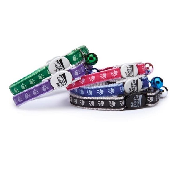 Casual Kitty Casual Kitty ZA122 75 Casual Kitty Two-Tone Pawprint Collar Pink - ZA122 75