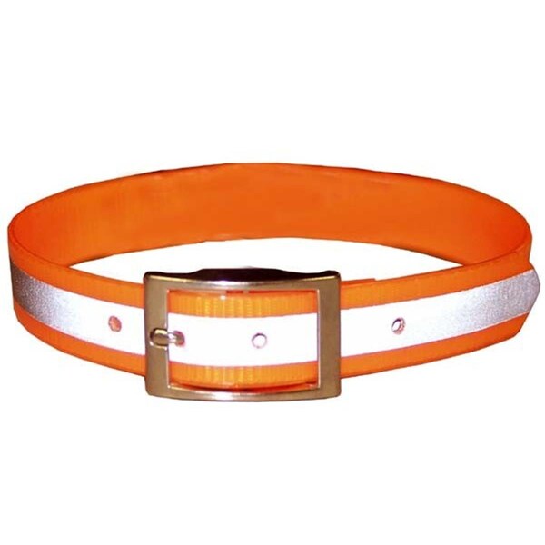 Leather Brothers Reflective Collar 1 x 21 in - 100DRFOR21