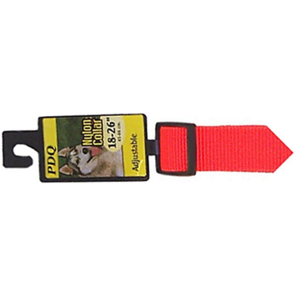 Boss Pet 1 x 1626 in Adjustable Nylon Collar Black - 2958003