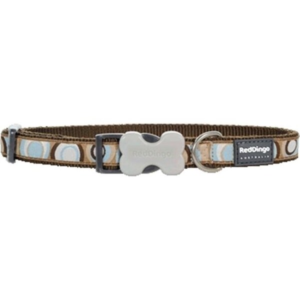 Red Dingo Red Dingo DC-CI-BR-SM Dog Collar Design Circadelic Brown; Small - DC-CI-BR-SM