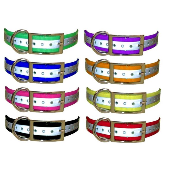 Grain Valley Dog Supply 1 in. Universal Reflective Strap - Reflective Orange - STRAP1-REFORG