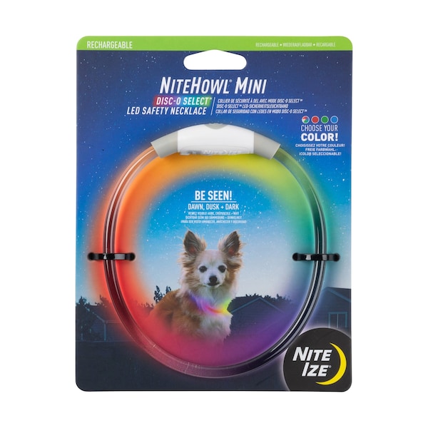 Nite Ize LED Safety Necklace, Mini, Rechargeable - NHOMR-07S-R3
