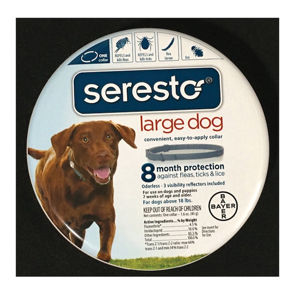 Bayer Elanco Seresto Solid Dog Flea and Tick Collar Imidacloprid/Flumethrin 1.6 oz - 81857960-SLD