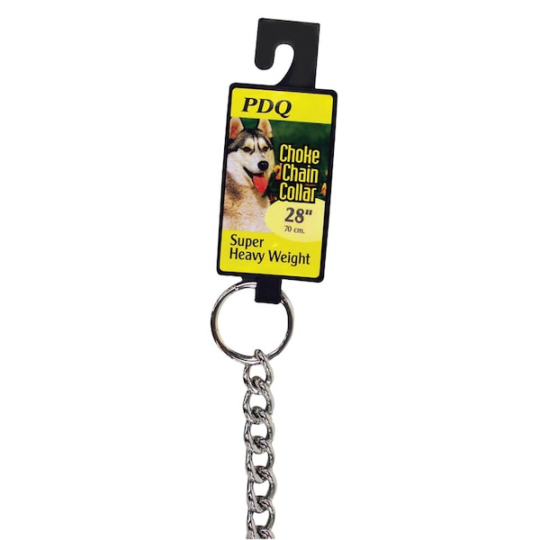 Pdq PDQ Silver Steel Dog Choke Chain Collar Large/X-Large - 12628