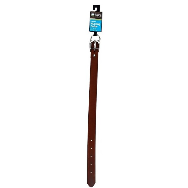 Pdq Boss Pet  Hunting Collar, 21 in L Collar, 1 in W Collar, Leather, Brown - 30021