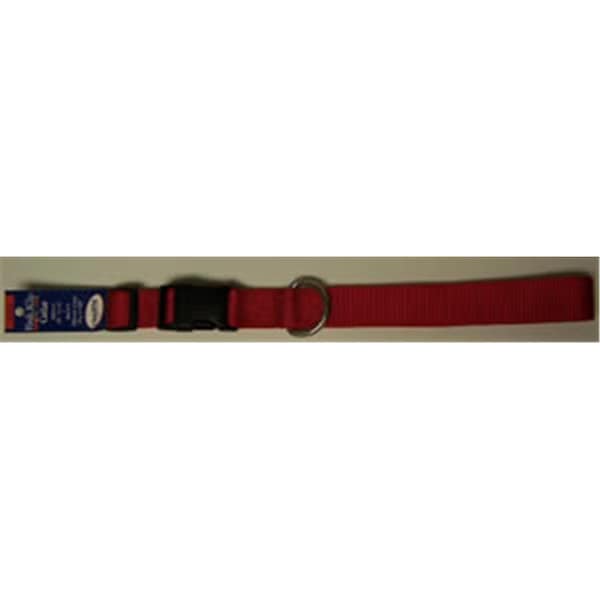Omni Pet No100QKN RD 1in Adjustable Nylon Collar 1826in Red - 44510089