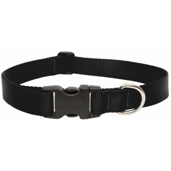 Beloved 1in. X 12in.-20in. Adjustable Black Collar For Medium & Large Dogs  27552 - BE750870