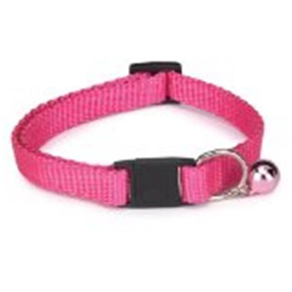 Guardian Survival Gear Guardian Gear ZA1000 08 35 Basic Nylon Cat Collar 8-12 In Flamingo Pink - ZA1000 08 35