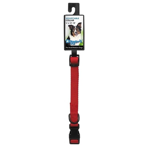 Diggers Adjustable Collar, 12 to 18 in L Collar, 58 in W Collar, Red - 2938001