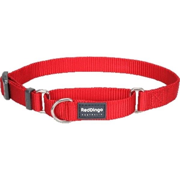 Red Dingo Red Dingo MC-ZZ-RE-SM Martingale Dog Collar Classic Red; Small - MC-ZZ-RE-SM