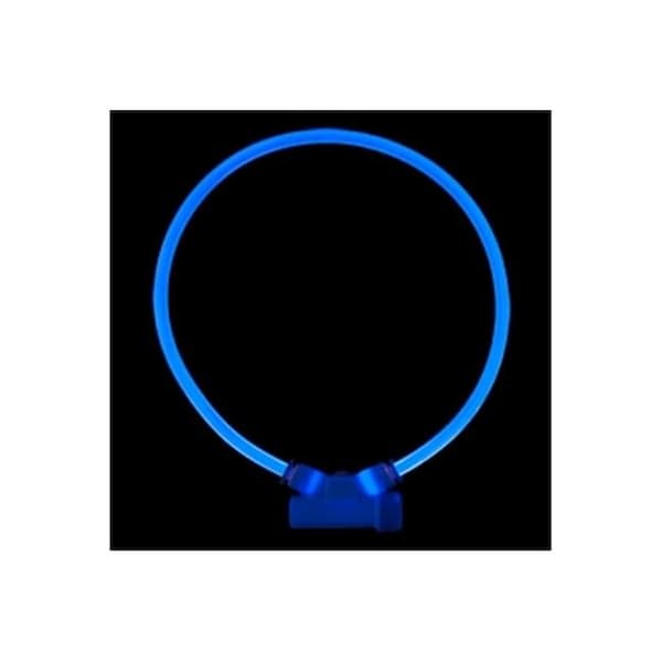 Red Dingo Red Dingo LT-ZZ-DB-SM Lumitube Illuminated Dog Safety Collar; Bright Blue - Small To Medium - LT-ZZ-DB-SM