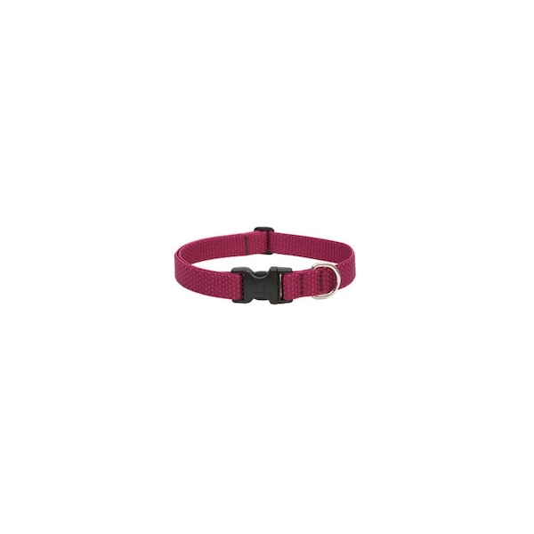 Lupine Eco Dog Collar, Adjustable, Berry, 1 x 16 to 28-In. - 36953
