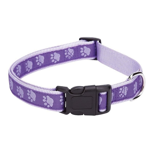 Casual Canine Dog Collar, 6 to 10 in L Collar, 3/8 in W Collar, Nylon, Purple - ZA8871 06 79