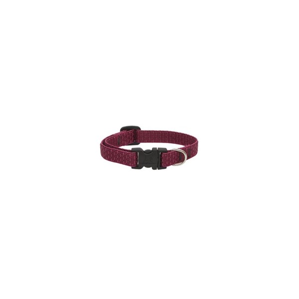Lupine Eco Dog Collar, Adjustable, Berry, 1/2 x 10 to 16-In. - 36935