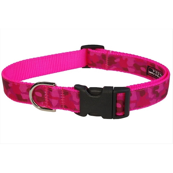 Fly Free Zone Camouflage Dog Collar, Pink - Large - FL17635