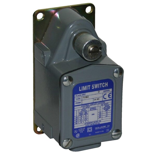 Interruptor de límite de servicio rudo Telemecanique Sensors, Sin palanca, Rotativo, SPDT, 12A @ 600V CA, Ubicación del actuador: Lateral - 9007TUB4M11