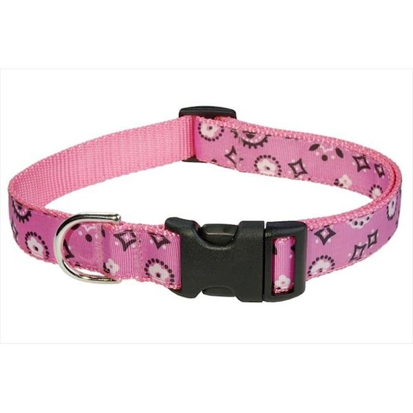 Sassy Dog Wear Sassy Dog Wear BANDANA PINK4-C Bandana Dog Collar; Pink - Large - BANDANA PINK4-C