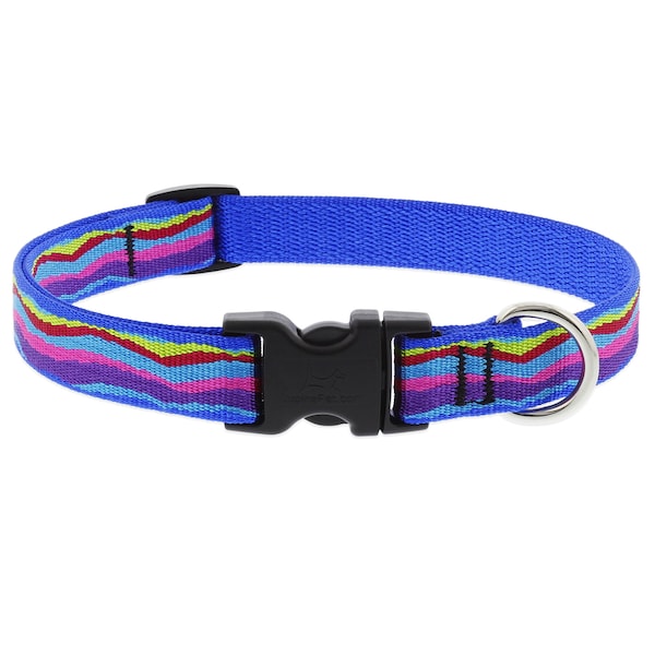 Lupine LupinePet Original Designs Multicolored Ripple Creek Nylon Dog Adjustable Collar - 68801