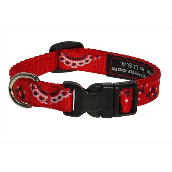 Sassy Dog Wear Sassy Dog Wear BANDANA RED1-C Bandana Dog Collar; Red - Extra Small - BANDANA RED1-C