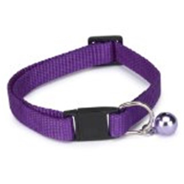 Guardian Survival Gear Guardian Gear ZA1000 08 90 Basic Nylon Cat Collar 8-12 In Sparkling Grape - ZA1000 08 90