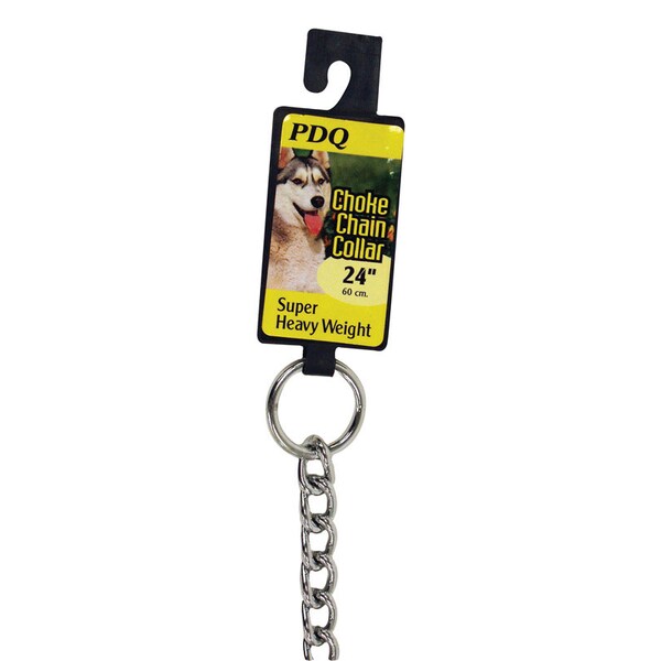 Pdq PDQ Silver Steel Dog Choke Chain Collar Large/X-Large - 12624