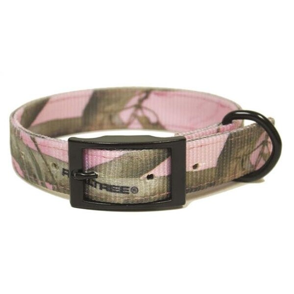 Tandy Leather Factory Leather Brothers 120NRT-PK19 1 x 19 in. Df Nylon Pink Camo Collar - 120NRT-PK19