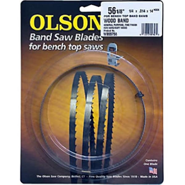 Olson Saw Olson Saw 55756 14 TPI Bench Top Band Saw Blade; 0.25 Wide x 56-18 Long in. - 794984