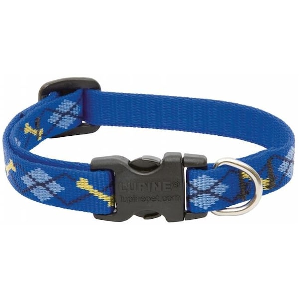 Beloved 50in. X 8in.-12in. Adjustable Dapper Dog Design Collar For Small Dogs & Pu - BE82027