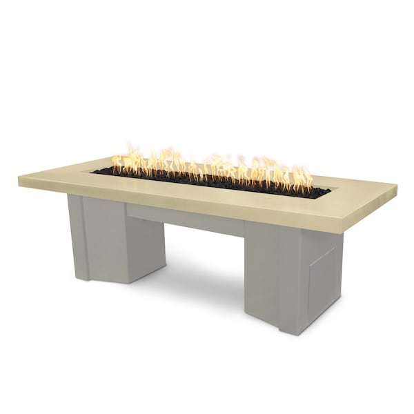The Outdoor Plus 78 Alameda Fire Table Smooth Concrete, Match Lit w/Flame Sense System, Vanilla Concrete Top, Nat. Gas - OPT-ALMGFRC78FSML-VAN-PEW-NG