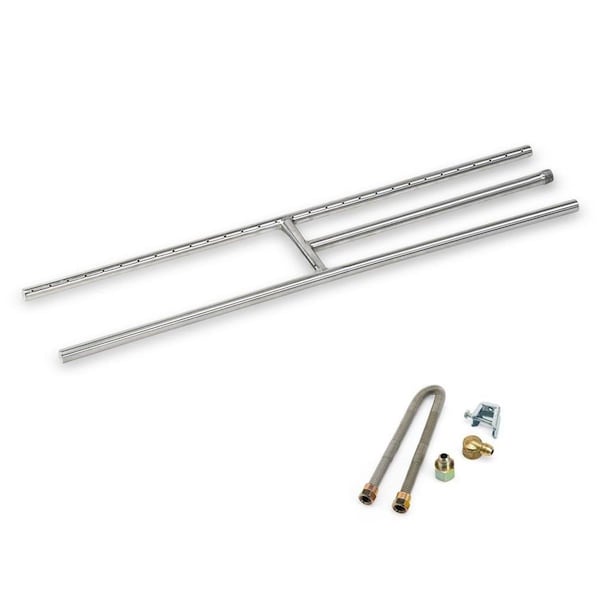 Puesta En Escena 30 x 6 in. Stainless Steel H-Burner - 2099615