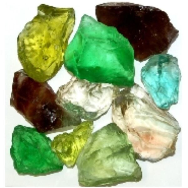 Calle Recycled Chunky Glass, Jewel Mix - Medium - 0.5-1 in. - 1 lbs - CA2758616