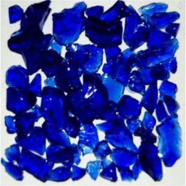 Calle Recycled Chunky Glass Dark Blue - Size 1 - 0.13-0.25 in. - 10 lbs - CA2758603