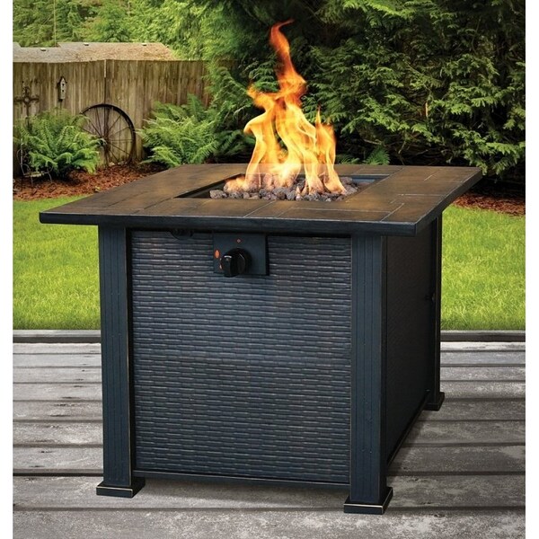 Seasonal Trends Table Patio Fire Essential, 30 in OAW, 30 in OAD, 24.21 in OAH, Impulse Ignition - 50169