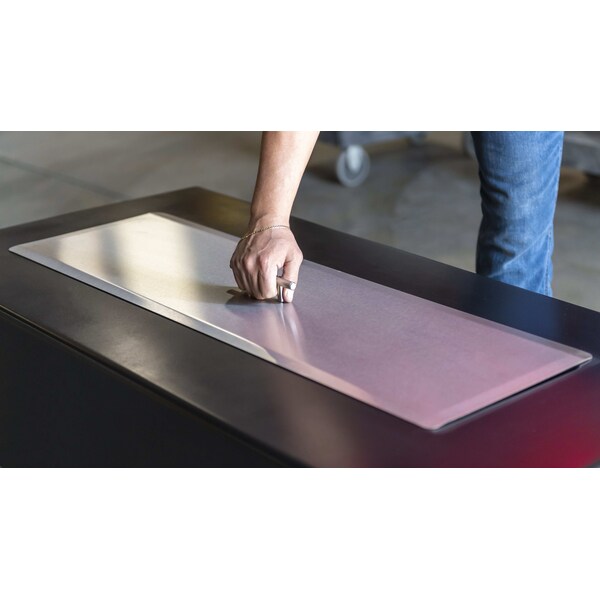 The Outdoor Plus 42 Square Stainless Steel Cover - Stainless Steel Handle - OPT-42SC