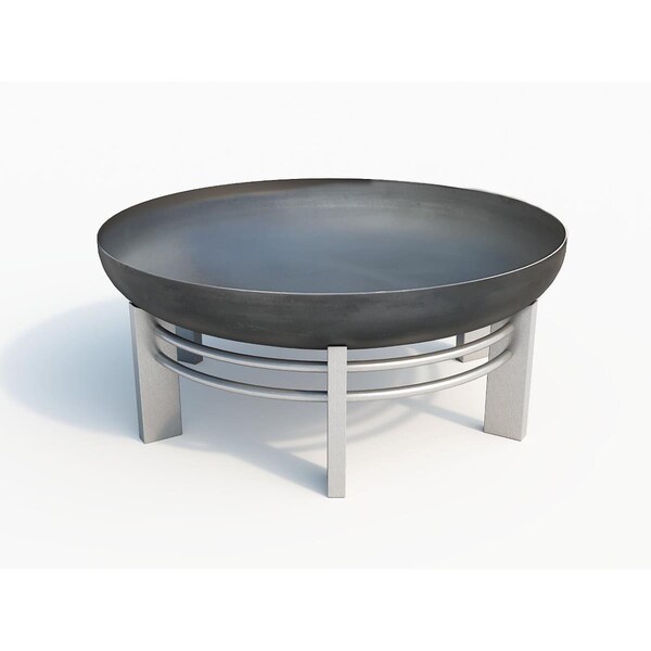 Greengrass Jura Stainless Steel & Wood Burning Fire Pit - GR1725154