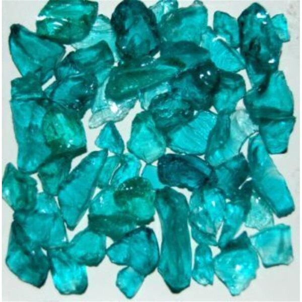 Calle Recycled Chunky Glass Teal - Size 1 - 0.13-0.25 in. - 25 lbs - CA2758623