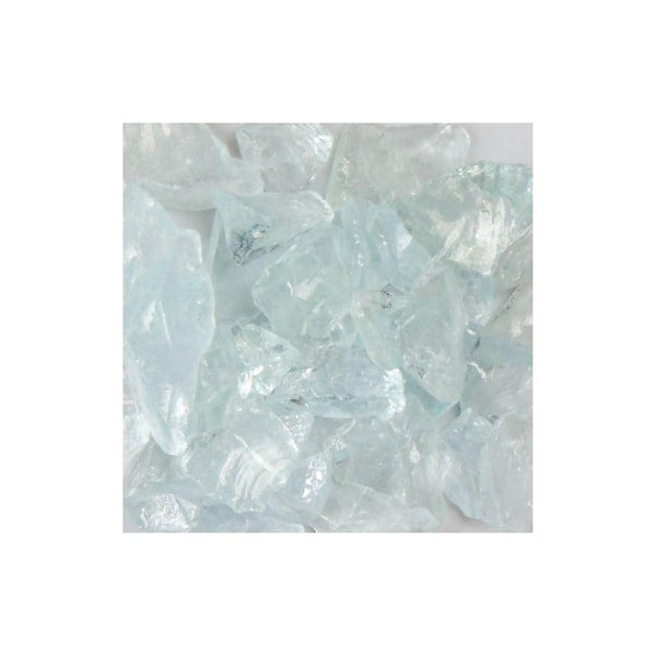 Calle Recycled Chunky Glass Crystal Teal - Small - 0.25-0.5 in. - 25 lbs - CA2757488