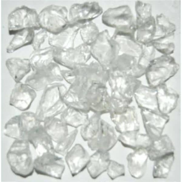 Calle Recycled Chunky Glass, Crystal Clear - Size 1 - 0.13-0.25 in. - 1 lbs - CA2756679