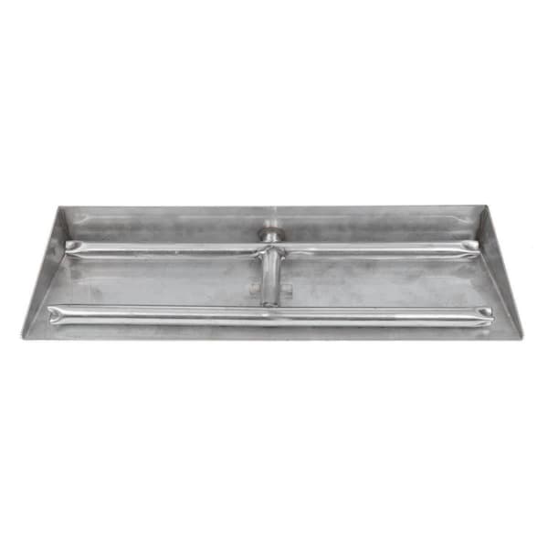 Dagan Gas Ember Pan - H-Burner, Stainless Steel - EP22HBS