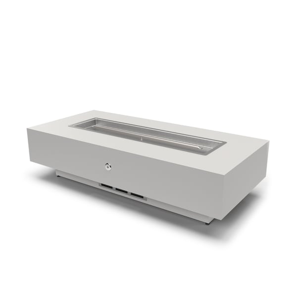 The Outdoor Plus 60 Rectangular Coronado Fire Pit - Hardieboard & Steel Frame - Match Lit - Liquid Propane - OPT-UC60PB-LP