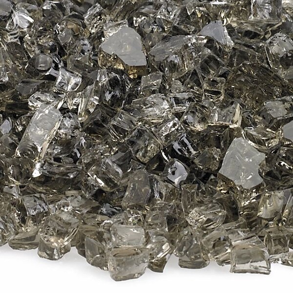 American Fire Glass 1/4 in Bronze Fire Glass, 10 Lb Bag - AFF-BRZ-10
