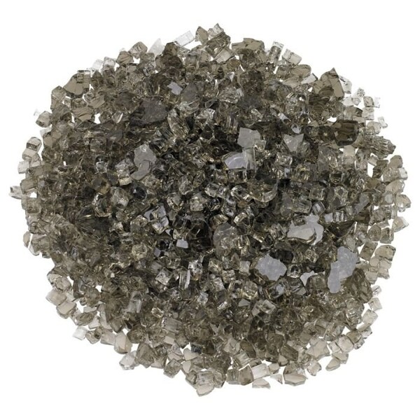 American Fire Glass 1/4 in Bronze Fire Glass, 10 Lb Bag - AFF-BRZ-10