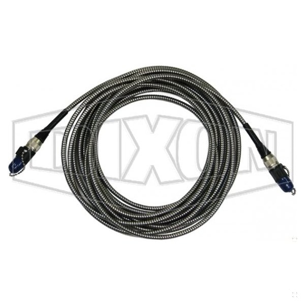 Dixon ADS Spillguard Armored Cable, 3 Pin Connector, For Use with ADS Spillguard System, 316 SS - A200CA3P20