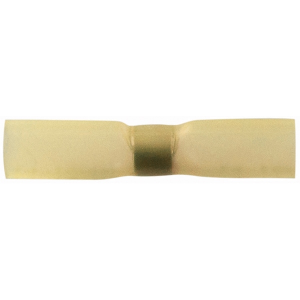 The Best Connection 12-10 Yellow SS Heat Shrink Butt Connector - 4 Piece - 2372SB