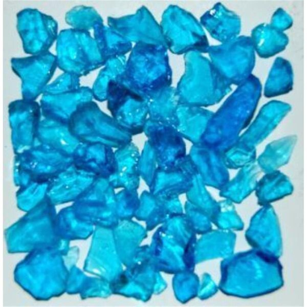 Calle Recycled Chunky Glass Turquoise - Small - 0.25-0.5 in. - 5 lbs - CA2758226