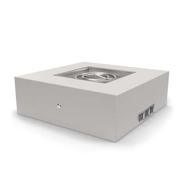 The Outdoor Plus 60 Square Quad Fire Pit - Hardieboard & Steel Frame - Match Lit - Natural Gas - OPT-S60PB-NG