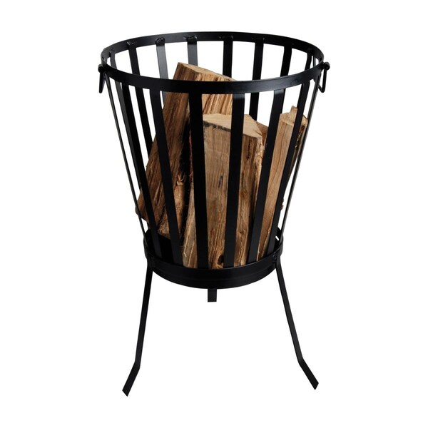 Gardencontrol Metal Basket with Legs, Black - GA2659135