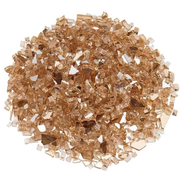 Marquee Protection 0.25 in. Champagne Reflective Fire Glass - 10 lbs - MA2823052